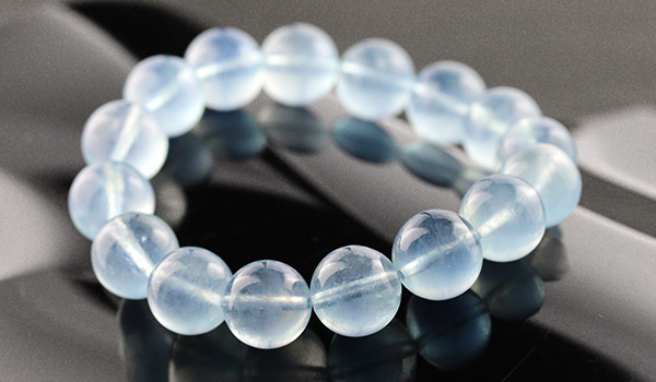 大玉ブレス サンタマリアアクアマリン 11 11 5mm パワーストーンのヒーリングスペース タオ