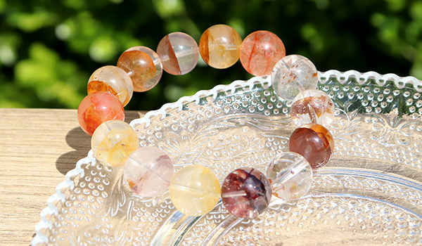 レアストーンブレスSALE】【一点もの】大玉ブレス（マルチカラー